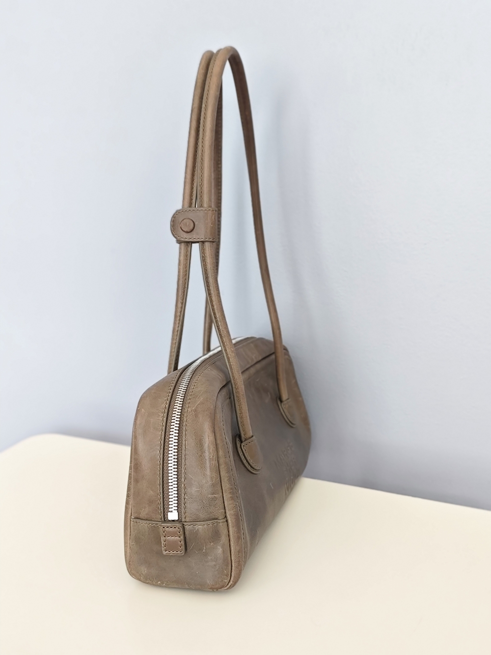 Marge Sherwood brown baguette shoulder bag - Picture 3 of 9